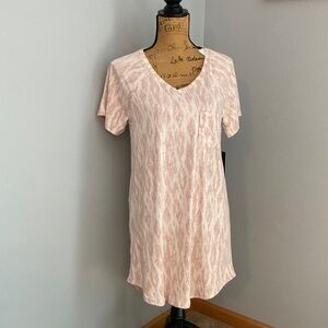 NWT Nine West V-Neck Pocket Nightshirt Women Size M Super Soft